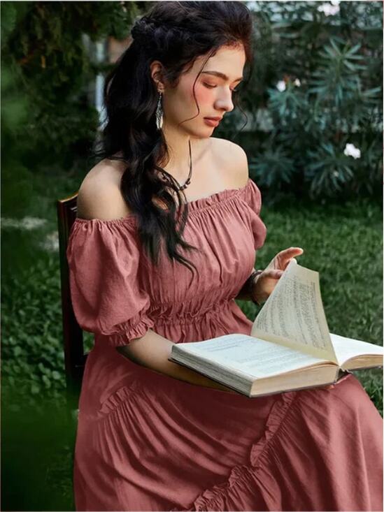 Scarlett Darkness Dresses & Skirts - Scarlett Darkness Womens Victorian Tiered Midi Dress Size XL Ren Fair Pleated